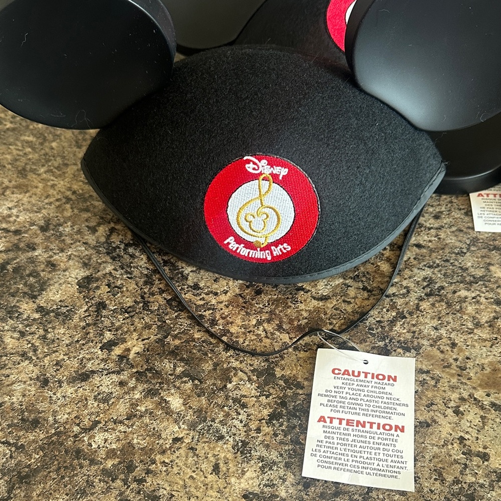 Disney Black Mickey Ears with Disney Performing Arts Patch- Set of 3 - Picture 6 of 6